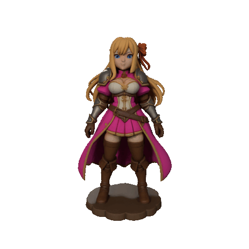 Anime Swordfighter 3D model