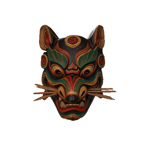 Carved Tribal Totem 3D model