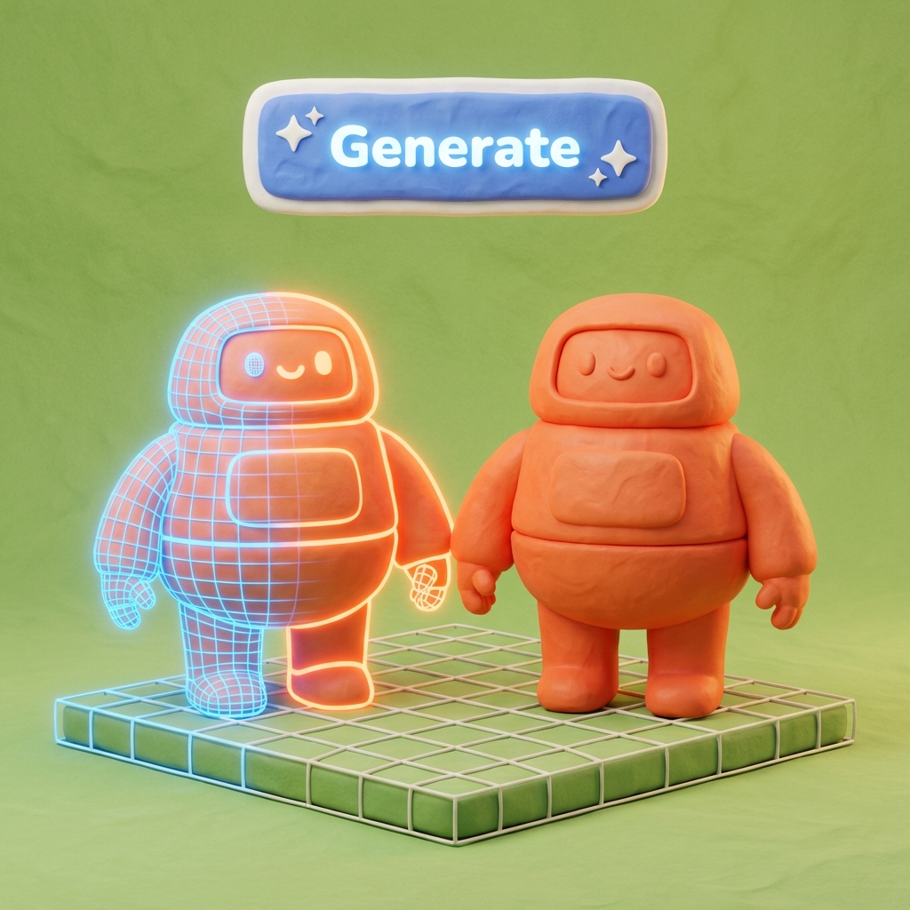 2. Let Trellis 3 AI Build the Mesh